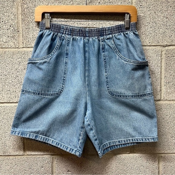 Vintage Cascade Blue Denim Shorts - Picture 1 of 5